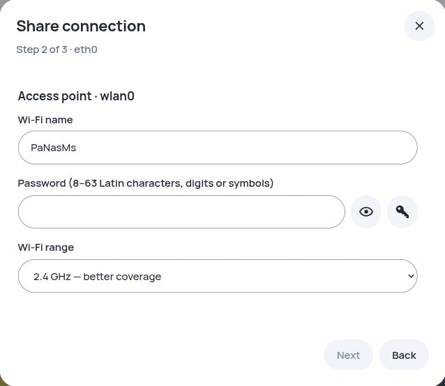 Network · access-point setup (unsubmitted) · Light